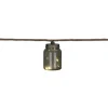 Guirlande solaire jute avec bouteilles plastique fumée noire suspendues 2,7m