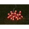 Guirlande solaire 20LED boules rouges 7,8m