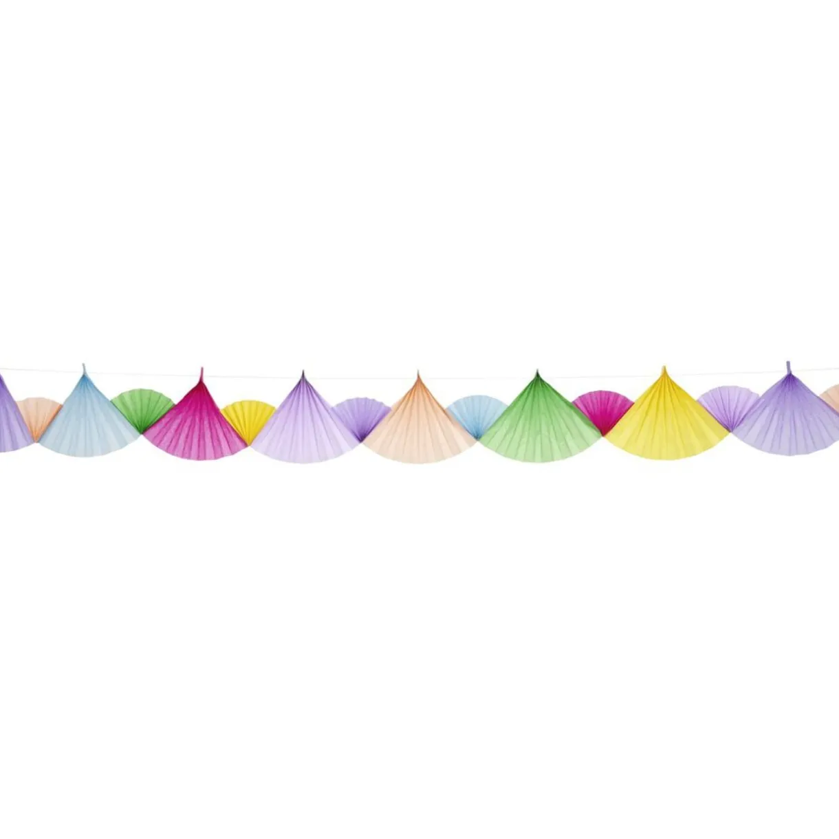 Guirlande éventail papier de soie thème fée licorne 6m < Gifi Online