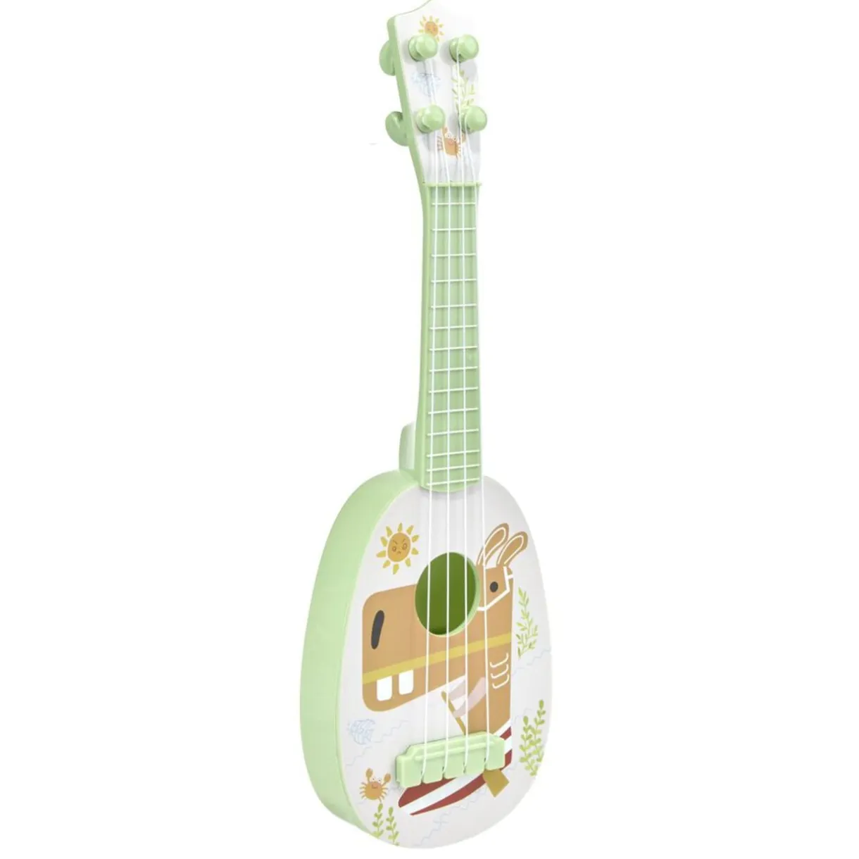 Guitare enfant 4 cordes motif animal plastique L36cm (3 modèles) < Gifi