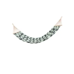 Hamac à suspendre Bahamas 1 place motif palmier vert pastel et noir < Gifi New