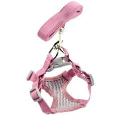 Harnais pour animal polyester rose < Gifi Best