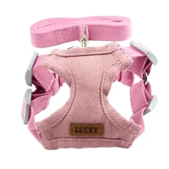 Harnais pour animal polyester rose < Gifi Best