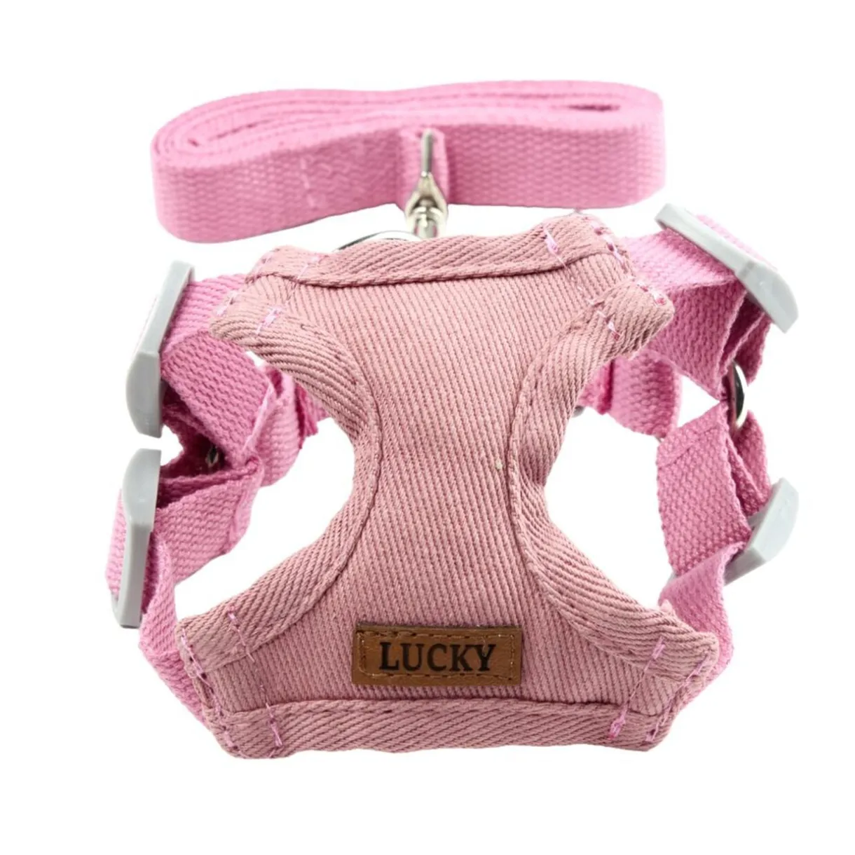 Harnais pour animal polyester rose < Gifi Best