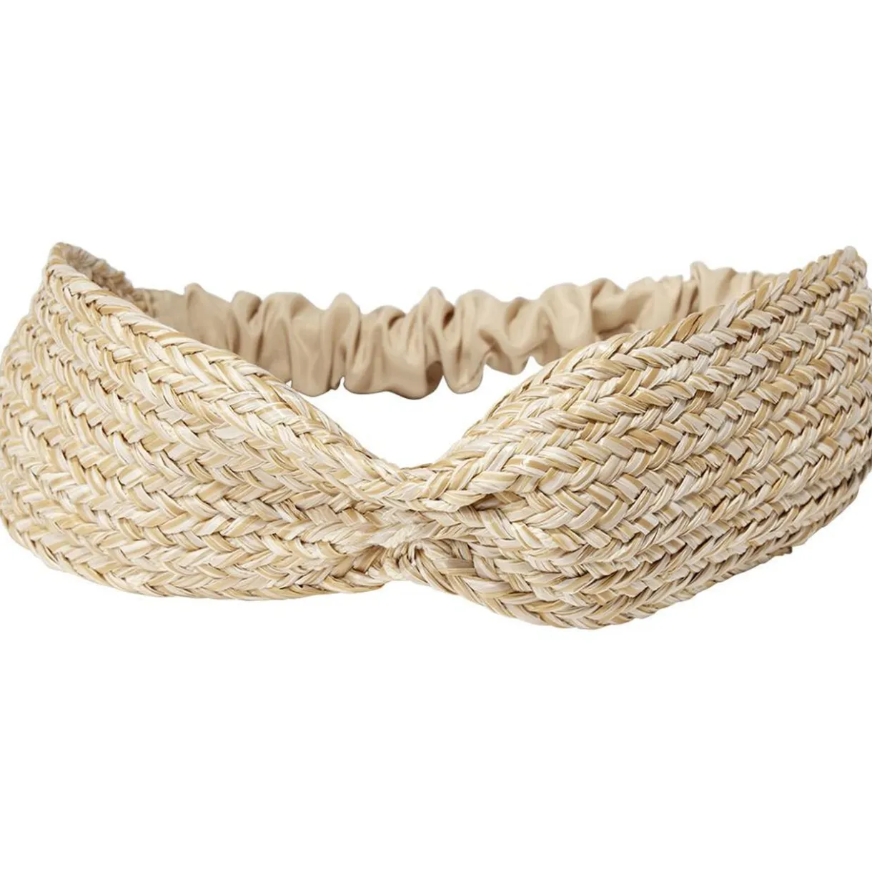 Headband bandeau d'été style paille beige Ø12cm < Gifi Sale