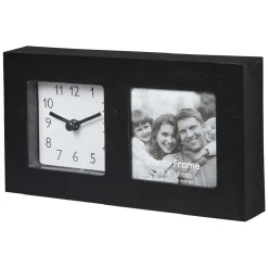 Horloge avec cadre photo à poser 10.5x19.5cm (2 modèles) < Gifi Clearance