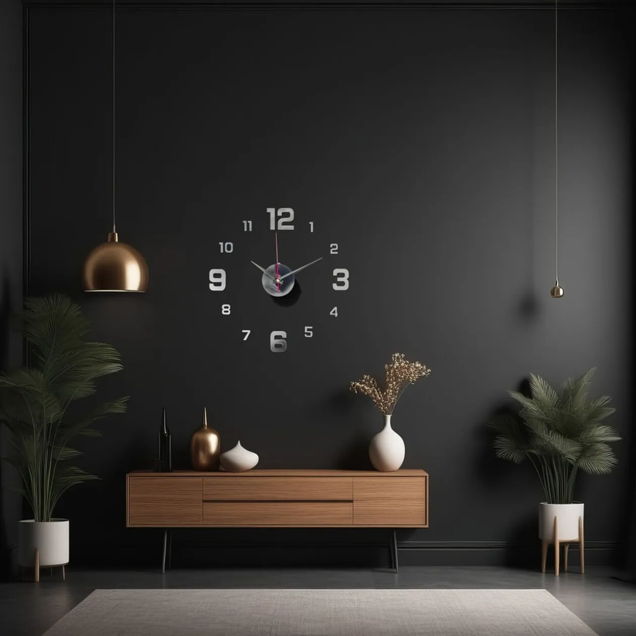 Horloge murale adhésive Ø40cm