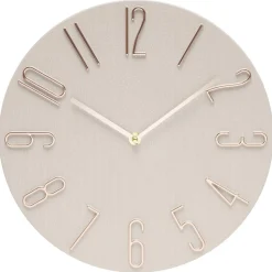 Horloge murale ronde design chiffres en relief Ø30cm (2 modèles)