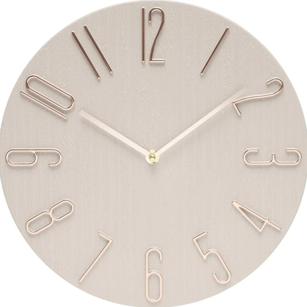 Horloge murale ronde design chiffres en relief Ø30cm (2 modèles)