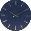 Horloge ronde en métal bleu Ø30cm < Gifi Clearance
