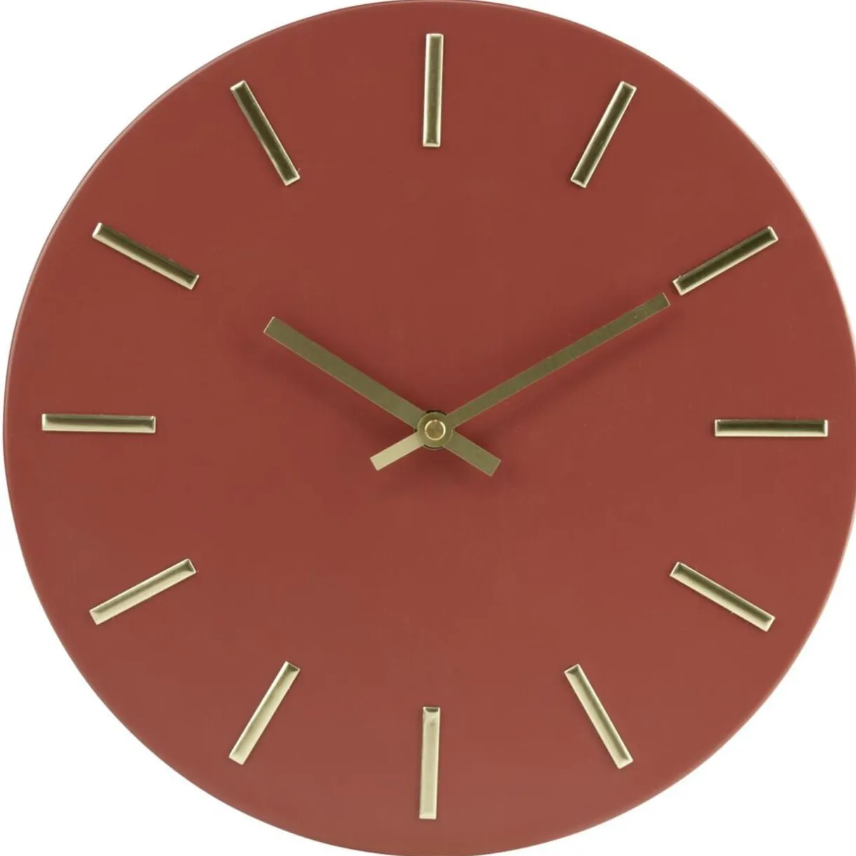 Horloge ronde en métal terracotta Ø30cm < Gifi Clearance