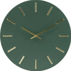 Horloge ronde en métal vert céladon Ø30cm < Gifi