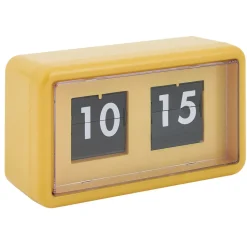 Horloge rétro à rabat automatique plastique orange < Gifi Hot
