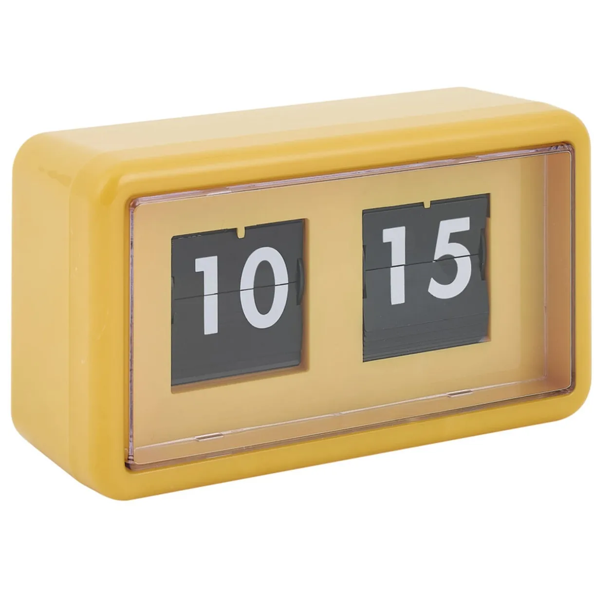 Horloge rétro à rabat automatique plastique orange < Gifi Hot