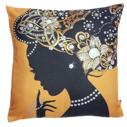 Housse coussin africaine 1 face imprimée 1 face unie 45x45cm - 4 modèles < Gifi Hot