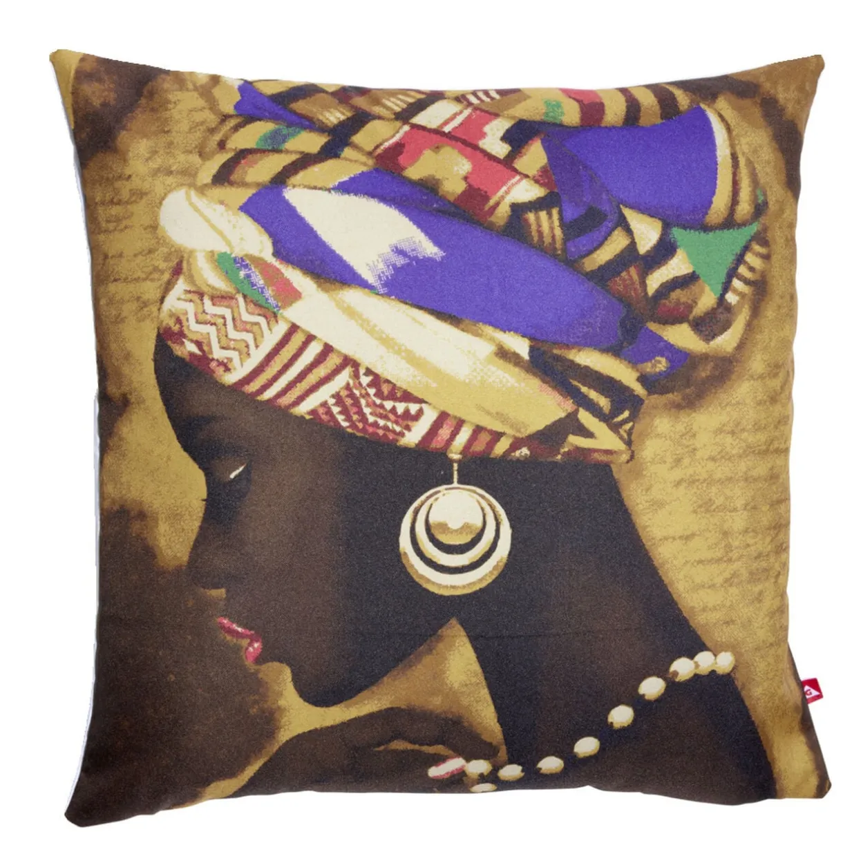 Housse coussin africaine 1 face imprimée 1 face unie 45x45cm - 4 modèles < Gifi Hot