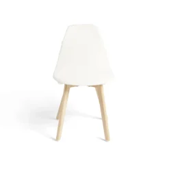 Housse de chaise en tissu bouclette extensible 4 couleurs unies