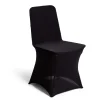 Housse de chaise extensible noire L44xP39XH91cm