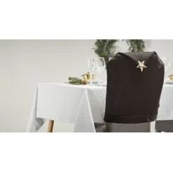 Housse de chaise noire motif étoile or < Gifi Sale