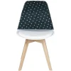 Housse de chaise Noël à pois avec noeud amovible L40X50XH40 cm polyester (2 modèles rouge ou vert) < Gifi Clearance