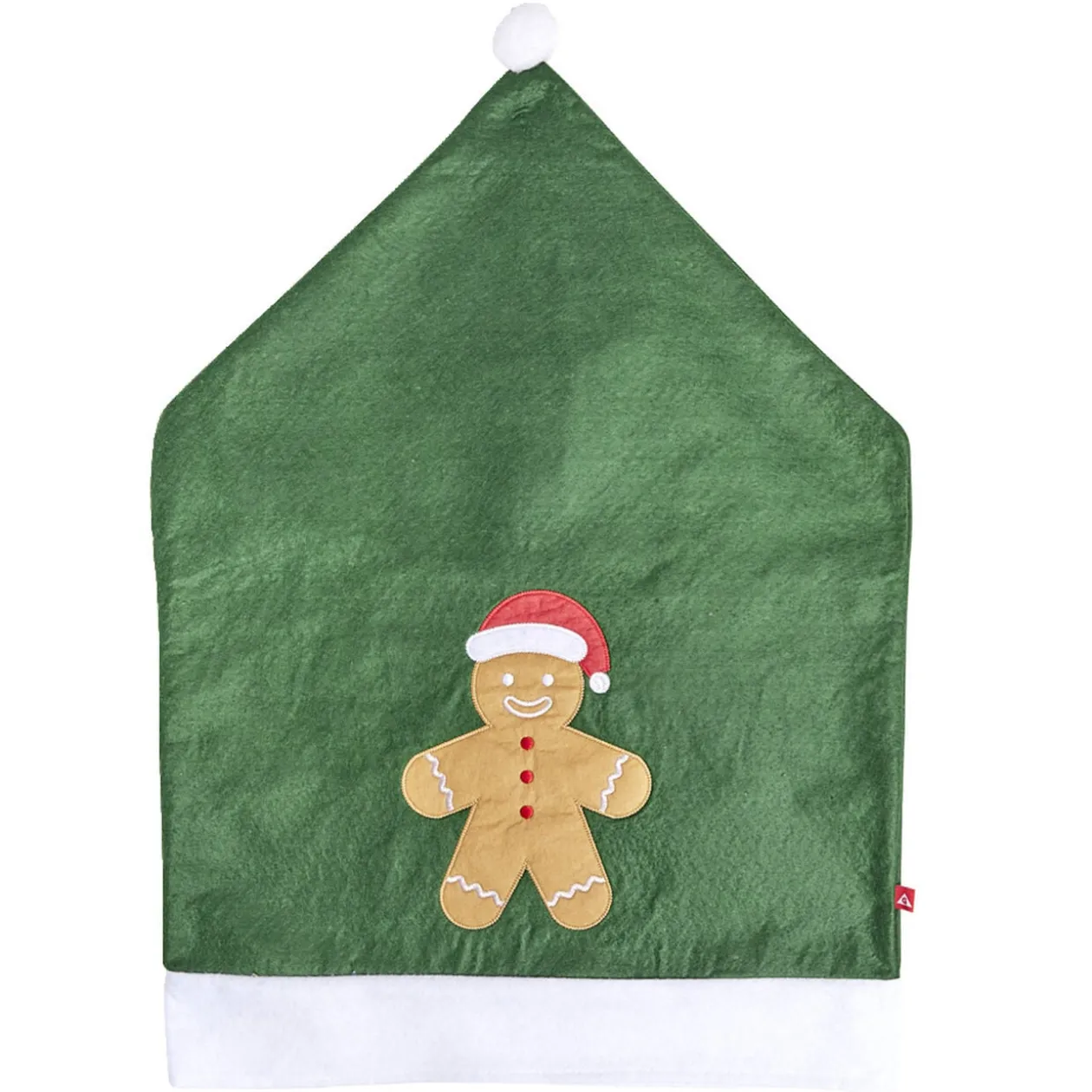 Housse de chaise Noël à pompon rouge et blanche 48x70cm (4 modèles)