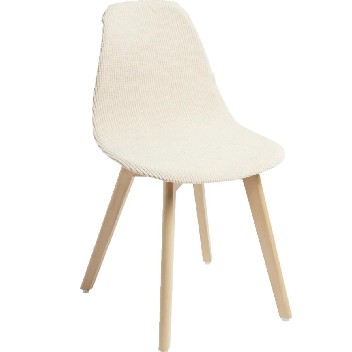 Housse de chaise scandinave extensible beige 45x40xH45cm < Gifi Clearance