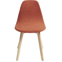 Housse de chaise scandinave extensible terracotta L45xP40xH45cm < Gifi Discount