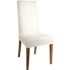 Housse de chaise simili noir ou blanc 38x30xH55 cm