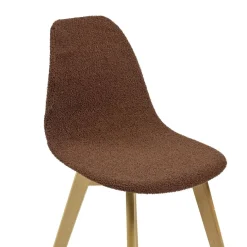 Housse de chaise tissu bouclette marron 45x40x48cm < Gifi Sale