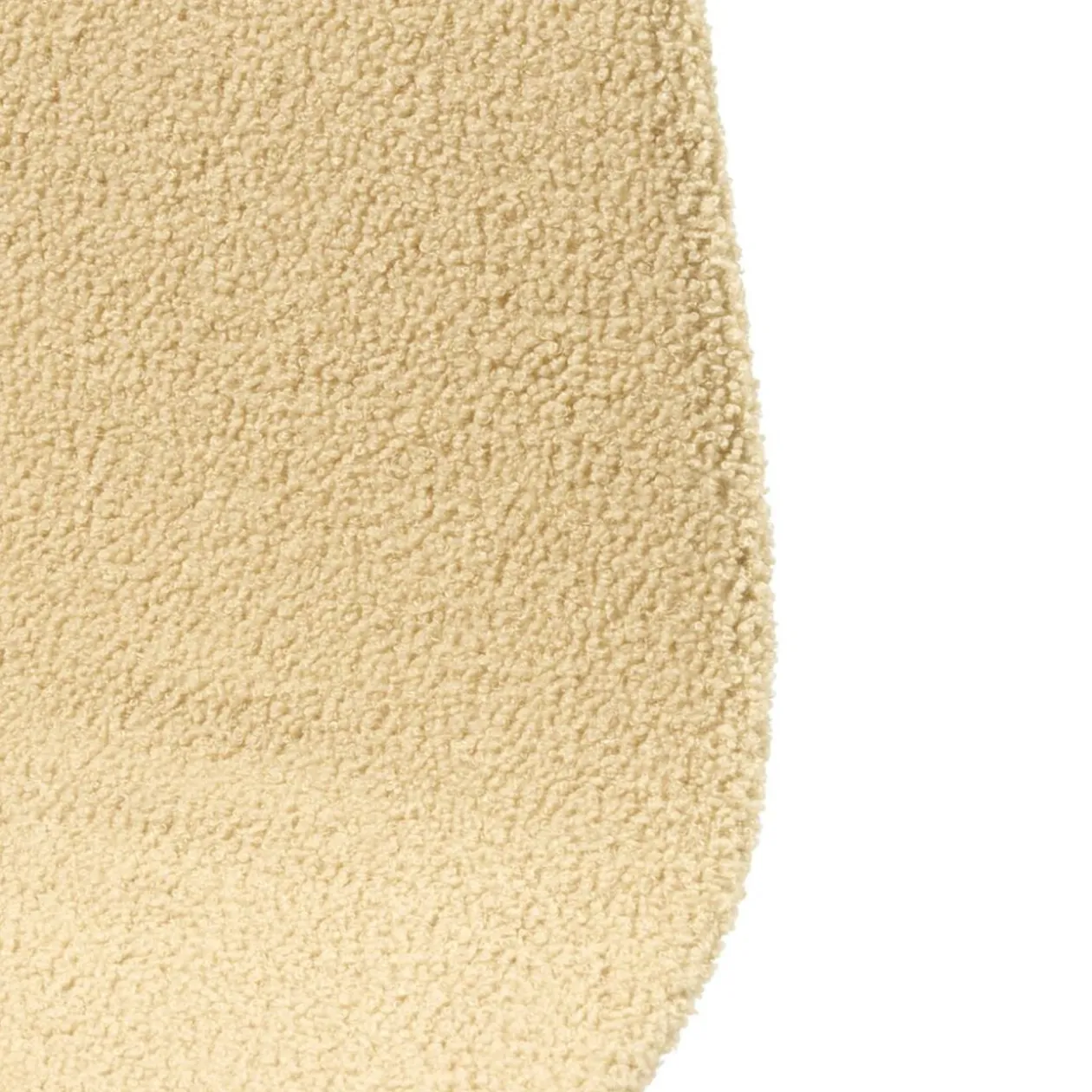Housse de chaise tissu bouclette beige 45x40x48cm