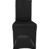 Housse de chaise uni noir