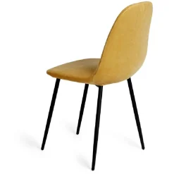 Housse de chaise velours extensible jaune L45xP40xH45cm < Gifi Discount