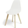 Housse de chaise 45x40xH45cm Lot de 2 (2 modèles gris ou blanc)