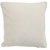 Housse de coussin carrée en velours beige