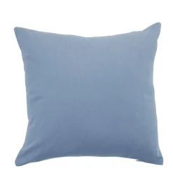 Housse de coussin carré unie bleu clair < Gifi Outlet