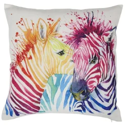 Housse de coussin éclats de couleurs flashy animaux 40x40cm < Gifi Sale