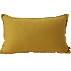 Housse de coussin coton Panama 30x50cm jaune < Gifi Discount