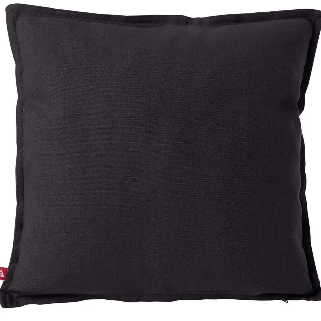 Housse de coussin coton Panama 40x40cm gris