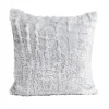 Housse de coussin effet fourrure gaufré 40x40cm (3 modèles)