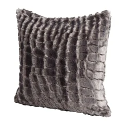 Housse de coussin effet fourrure gaufré 40x40cm (3 modèles)