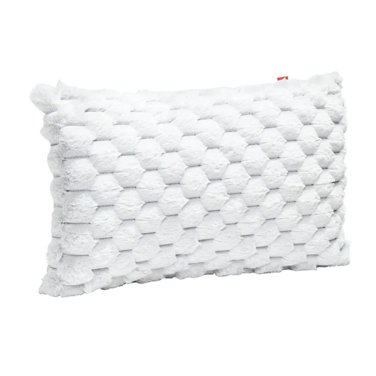 Housse de coussin effet fourrure lapin 30x50cm (3 modèles)