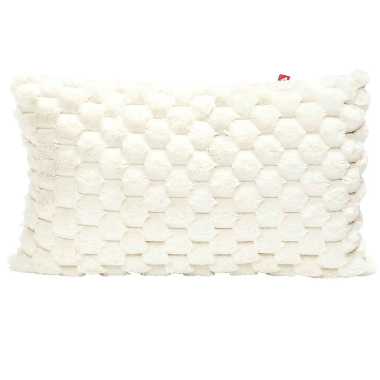 Housse de coussin effet fourrure lapin 30x50cm (3 modèles)