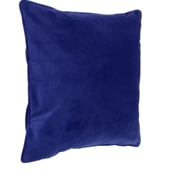 Housse de coussin en velours bleu nuit < Gifi Best