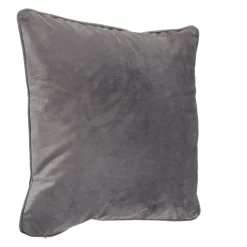 Housse de coussin en velours gris < Gifi New