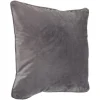 Housse de coussin imitation velours 40x40cm gris < Gifi Sale