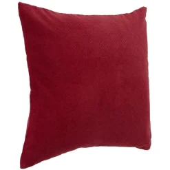 Housse de coussin imitation velours 40x40cm rouge < Gifi New