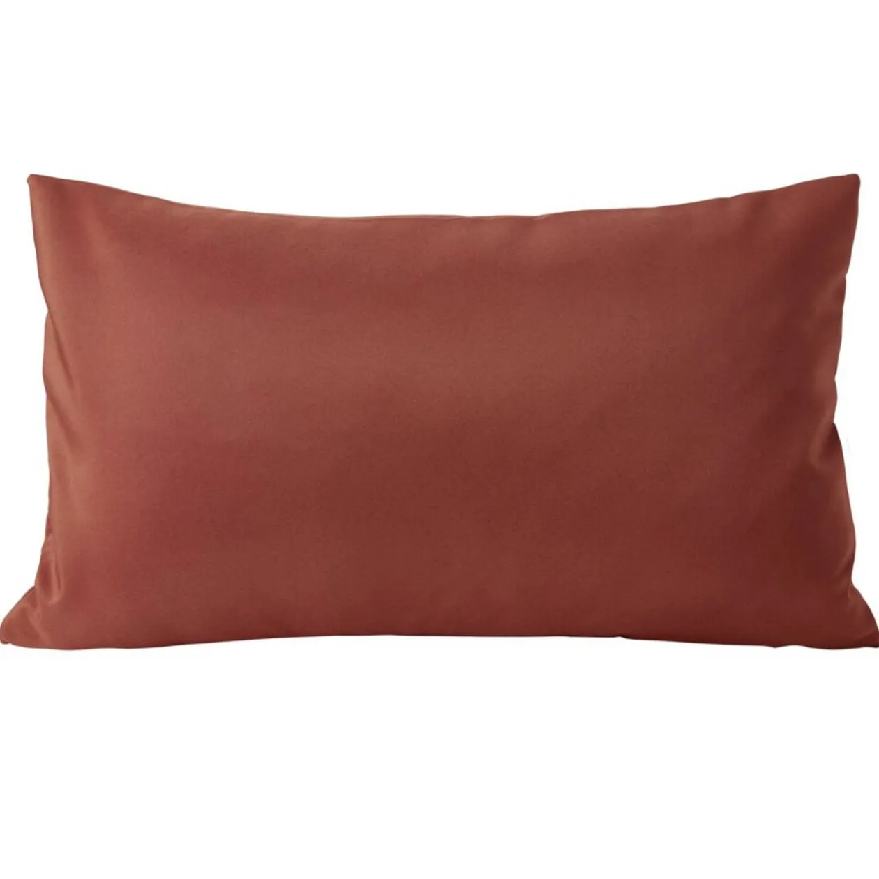 Housse de coussin polyester 30x50cm terracotta