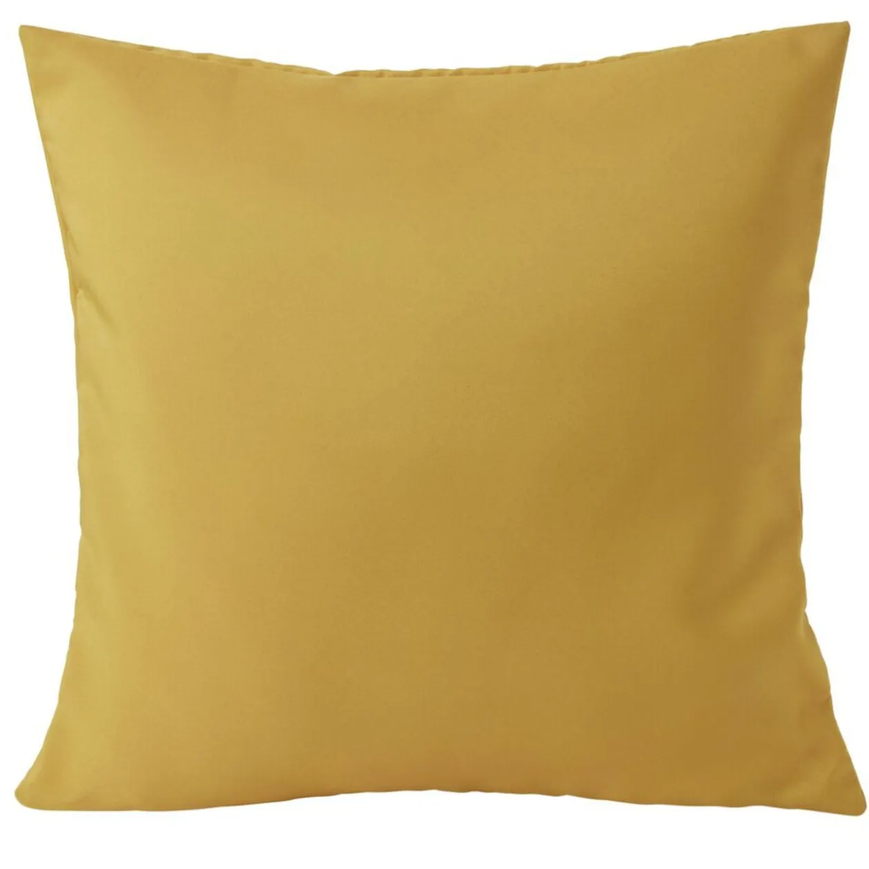 Housse de coussin polyester 40x40cm jaune