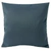 Housse de coussin polyester 40x40cm bleu