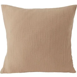 Housse de coussin 40x40cm gaze de coton orange < Gifi Outlet